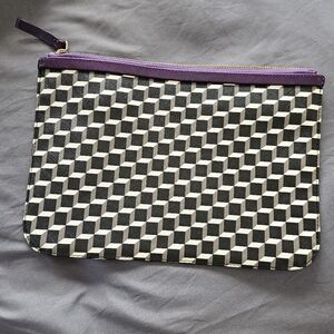 Pierre Hardy Black Clutch with Purple Accent